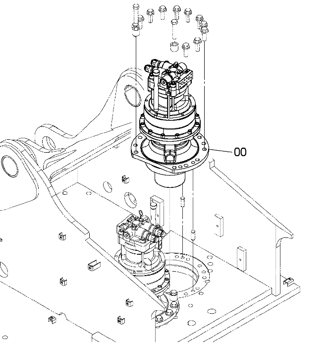 Gléas Swing Hitachi ZX470LC-5G YB60000927 9301098